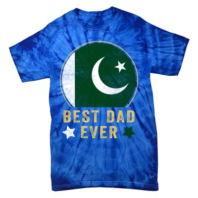 Best Dad Ever Pakistani Father Country Pakistan Flag Cute Gift Tie-Dye T-Shirt