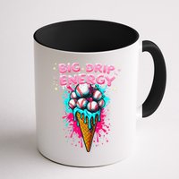 Big Drip Energy Ice Cream Baseball Funny Summer Vibes Mug