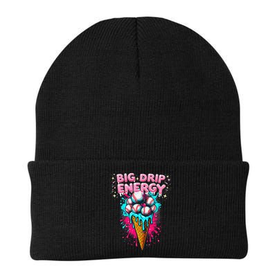 Big Drip Energy Ice Cream Baseball Funny Summer Vibes Beanie