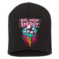 Big Drip Energy Ice Cream Baseball Funny Summer Vibes Short Acrylic Beanie