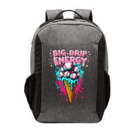 Big Drip Energy Ice Cream Baseball Funny Summer Vibes Vector Backpack