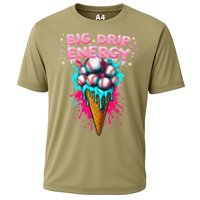 Big Drip Energy Ice Cream Baseball Funny Summer Vibes Performance Shirt