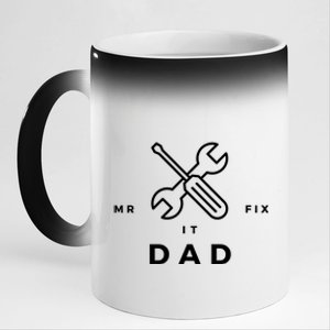 Best Daddy Ever Gift Mr Fix It Dad Gift 11oz Black Color Changing Mug