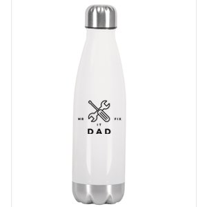 Best Daddy Ever Gift Mr Fix It Dad Gift Stainless Steel Insulated Water Bottle