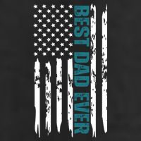 Best Dad Ever American Flag 7 Panel Mesh Trucker Snapback Hat