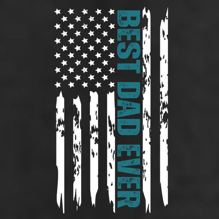 Best Dad Ever American Flag 7 Panel Mesh Trucker Snapback Hat