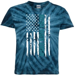 Best Dad Ever American Flag Kids Tie-Dye T-Shirt