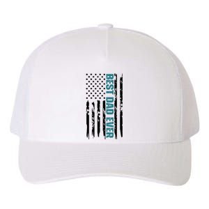 Best Dad Ever American Flag Yupoong Adult 5-Panel Trucker Hat