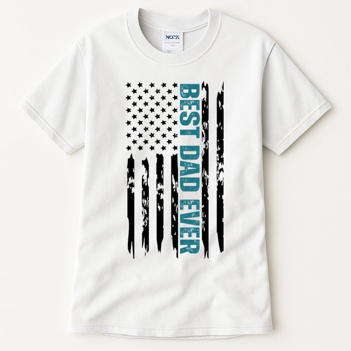 Best Dad Ever American Flag Tall T-Shirt