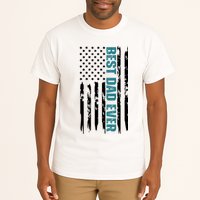 Best Dad Ever American Flag Tall T-Shirt