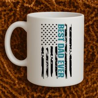 Best Dad Ever American Flag Mug