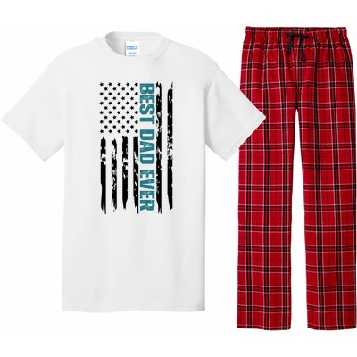 Best Dad Ever American Flag Pajama Set