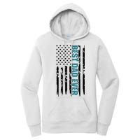 Best Dad Ever American Flag Women's Pullover Hoodie