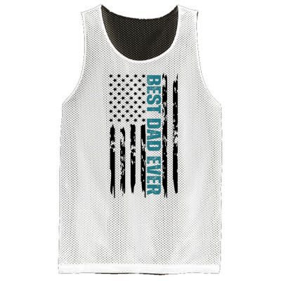 Best Dad Ever American Flag Mesh Reversible Basketball Jersey Tank