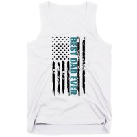 Best Dad Ever American Flag Tank Top