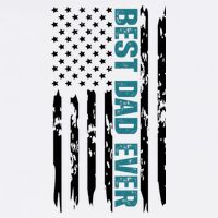 Best Dad Ever American Flag Womens T-Shirt