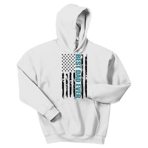 Best Dad Ever American Flag Kids Hoodie