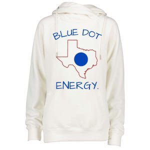 Blue Dot Energy Democrat Texas Vote Blue 2024 Womens Funnel Neck Pullover Hood