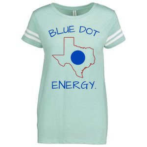 Blue Dot Energy Democrat Texas Vote Blue 2024 Enza Ladies Jersey Football T-Shirt