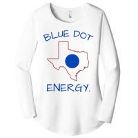 Blue Dot Energy Democrat Texas Vote Blue 2024 Women's Perfect Tri Tunic Long Sleeve Shirt