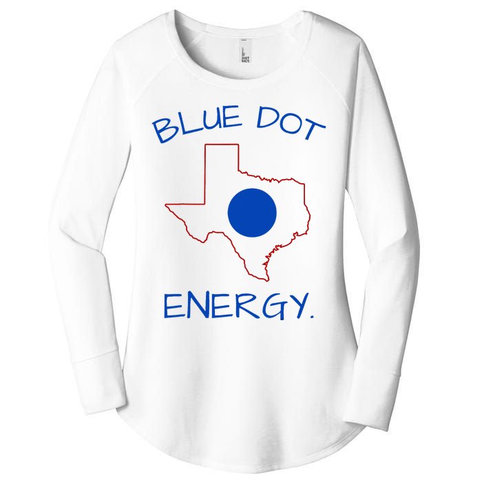 Blue Dot Energy Democrat Texas Vote Blue 2024 Women's Perfect Tri Tunic Long Sleeve Shirt