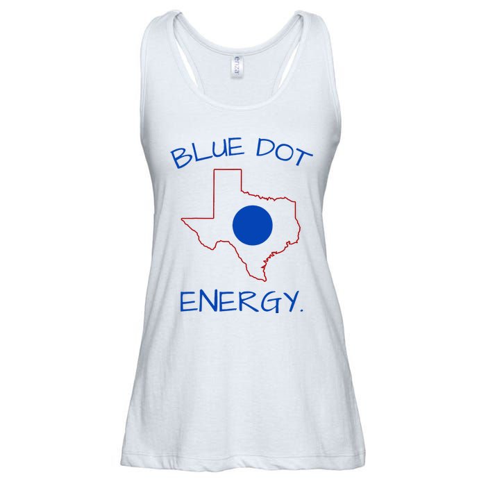 Blue Dot Energy Democrat Texas Vote Blue 2024 Ladies Essential Flowy Tank