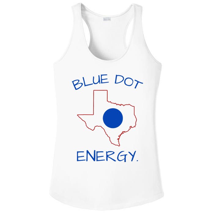 Blue Dot Energy Democrat Texas Vote Blue 2024 Ladies PosiCharge Competitor Racerback Tank