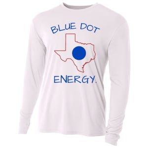 Blue Dot Energy Democrat Texas Vote Blue 2024 Cooling Performance Long Sleeve Crew