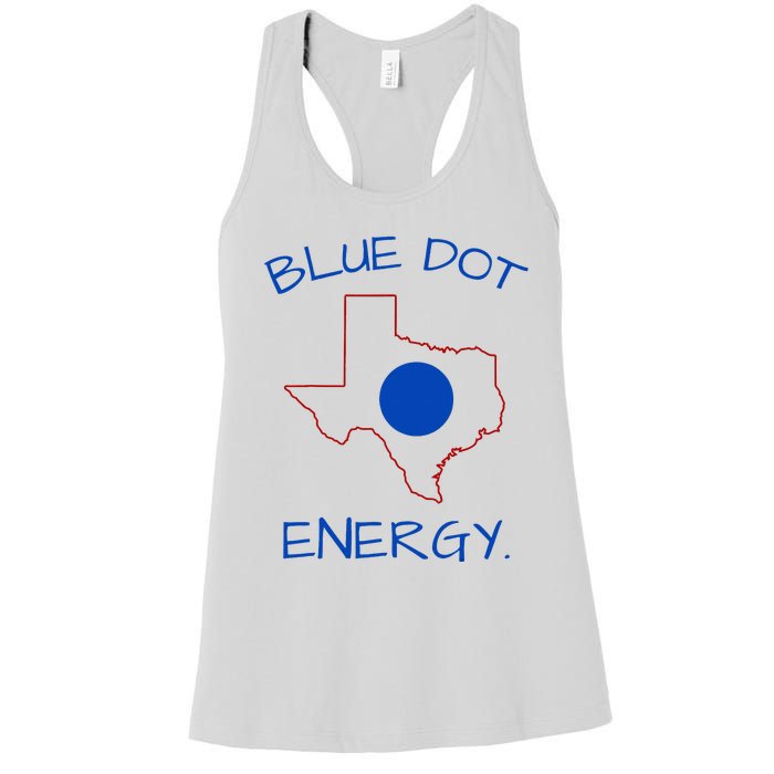 Blue Dot Energy Democrat Texas Vote Blue 2024 Women's Racerback Tank