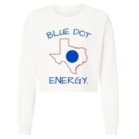 Blue Dot Energy Democrat Texas Vote Blue 2024 Cropped Pullover Crew