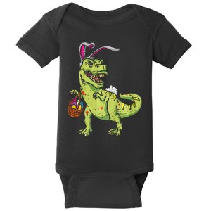 Bunny Dinosaur Easter Day Cute TRex Egg Hunter Baby Bodysuit