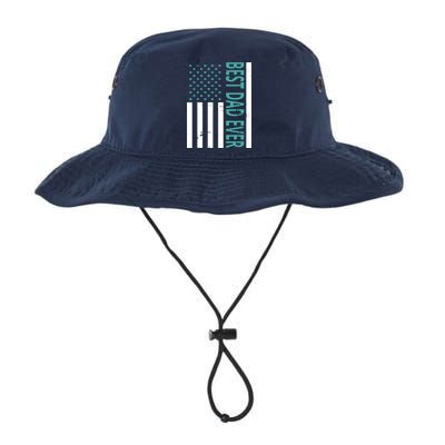 Best Dad Ever USA Flag Bucket Hat