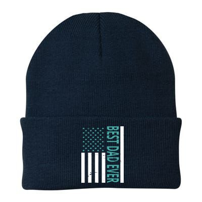 Best Dad Ever USA Flag Beanie