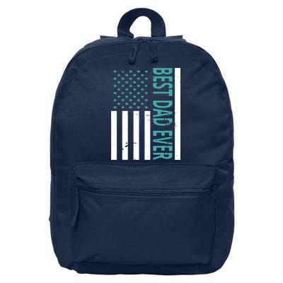 Best Dad Ever USA Flag 16 in Basic Backpack