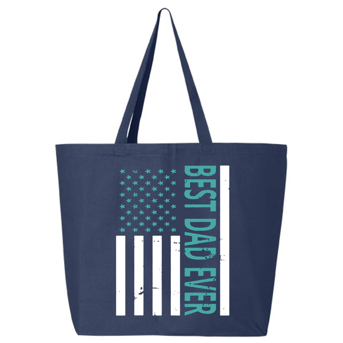 Best Dad Ever USA Flag 25L Jumbo Tote