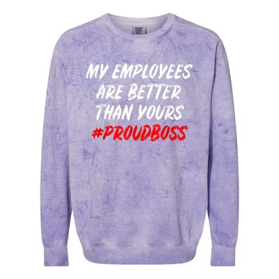 Boss Day Employee Appreciation Office Gift Colorblast Crewneck Sweatshirt