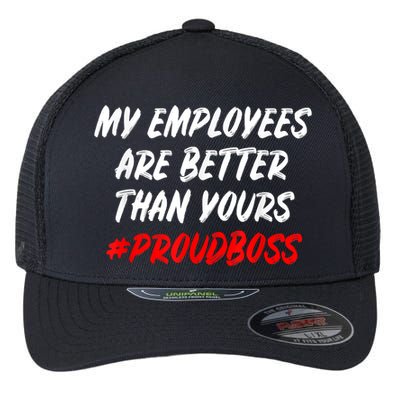 Boss Day Employee Appreciation Office Gift Flexfit Unipanel Trucker Cap