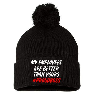 Boss Day Employee Appreciation Office Gift Pom Pom 12in Knit Beanie