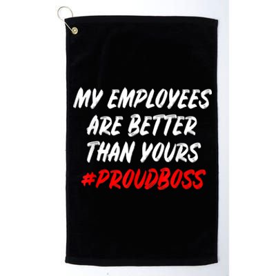 Boss Day Employee Appreciation Office Gift Platinum Collection Golf Towel