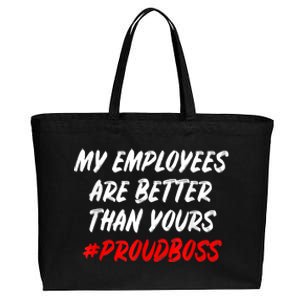 Boss Day Employee Appreciation Office Gift Cotton Canvas Jumbo Tote