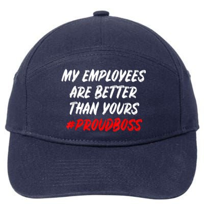 Boss Day Employee Appreciation Office Gift 7-Panel Snapback Hat