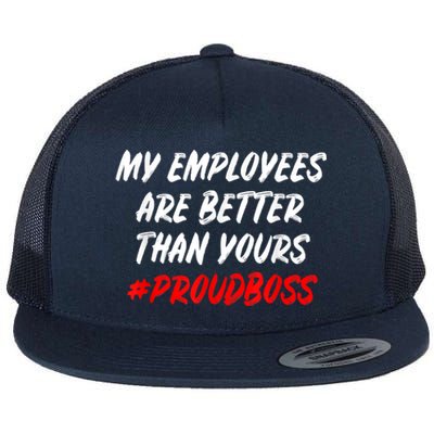 Boss Day Employee Appreciation Office Gift Flat Bill Trucker Hat