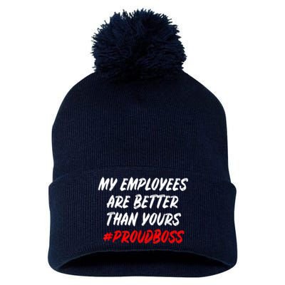 Boss Day Employee Appreciation Office Gift Pom Pom 12in Knit Beanie