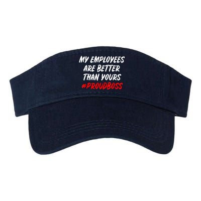 Boss Day Employee Appreciation Office Gift Valucap Bio-Washed Visor