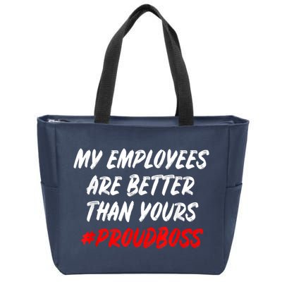 Boss Day Employee Appreciation Office Gift Zip Tote Bag