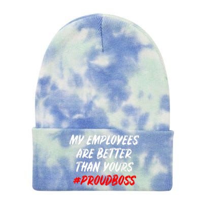 Boss Day Employee Appreciation Office Gift Tie Dye 12in Knit Beanie