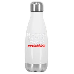 Boss Day Employee Appreciation Office Gift Stainless Steel Insulated Water Bottle