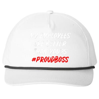 Boss Day Employee Appreciation Office Gift Snapback Five-Panel Rope Hat