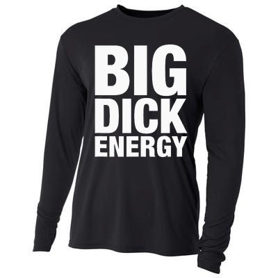 Big Dick Energy BDE Adult Humor Meme Workout Ego Flex Bro Cooling Performance Long Sleeve Crew