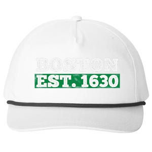 Boston Distressed Est. 1630 Snapback Five-Panel Rope Hat